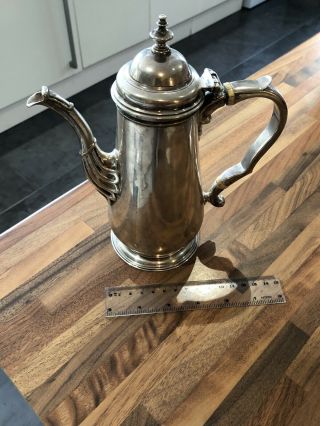 1752 Very Rare Solid Silver Coffee Pot By William Shaw And William Priest
