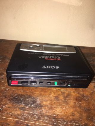 Vintage Sony Walkman Professional Stereo Cassette Recorder WM - D6C w/ Leather Cas 2