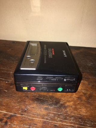 Vintage Sony Walkman Professional Stereo Cassette Recorder WM - D6C w/ Leather Cas 3