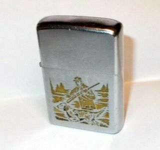 Vintage 1972 Town & Country Hunting Zippo Lighter