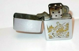 Vintage 1972 Town & Country Hunting Zippo Lighter 3