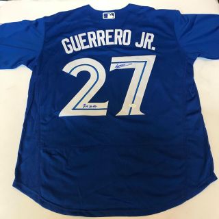Vladimir Guerrero Jr " Ramos " Full Name Signed Toronto Blue Jays Jersey Jsa