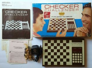 Vintage 70s Fidelity Electronics Checker Challenge Game