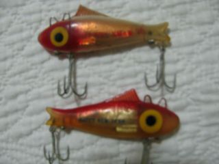 Fishing Lures S/2 Merry X - Mas Happy Year Vintage