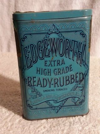Vintage Edgeworth Ready Rubbed Pipe Cigarette Tobacco Pocket Tin