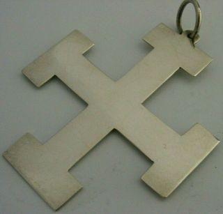 Quality Solid Sterling Silver Religious Wall Cross Crucifix 1905 Antique 3inch