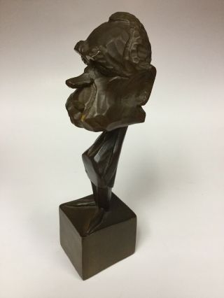 President RICHARD NIXON Carved Wood Statue 10” Vintage 2