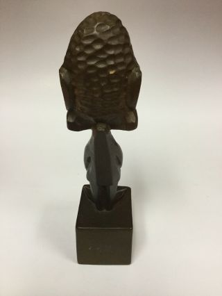 President RICHARD NIXON Carved Wood Statue 10” Vintage 3