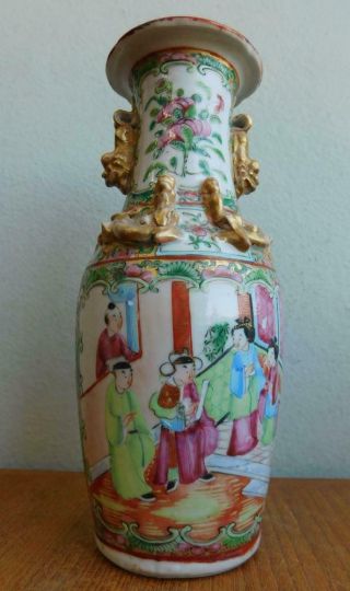 19thc Qing Antique Chinese Famille Rose Porcelian Hand Glazed Vase Exquisite