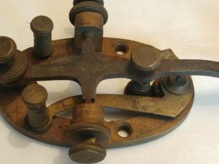 Vintage Metal Straight Telegraph Key For Ham Radio CW Morse Code 3