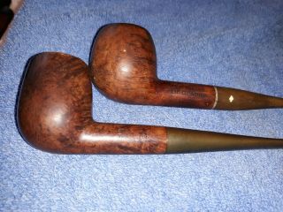 2 Vintage Smoking Tobacco Pipes.  Belvedere Dr.  Grabow,  Comoys Tradition.  Read On
