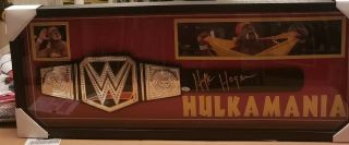 Hulk Hogan Autograph Belt & Picture (40 X 16)