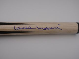 WILLIE MOSCONI BECKETT CERTIFIED SIGNED POOL CUE STICK AUTOGRAPHED BILLIARDS 2