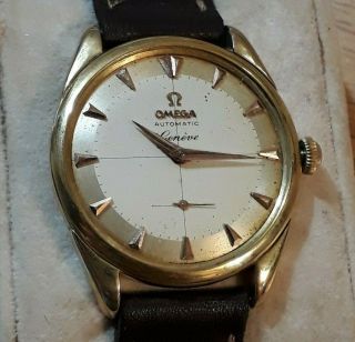 Vtg Omega Automatic Cal 491.  Ref.  2981 Gold Filled Case Men´s Wristwatch