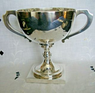 Asprey & Co Antique Hm Silver (chester 1912) Two Handled Presentation Cup A/f