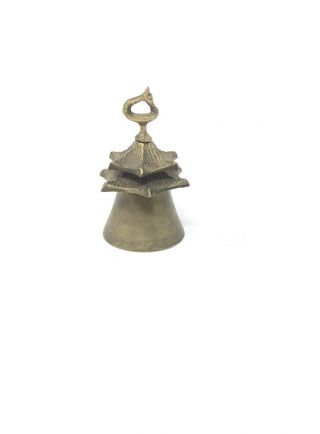 Vintage Brass Japanese Pagoda Shaped Asian Tea Bell