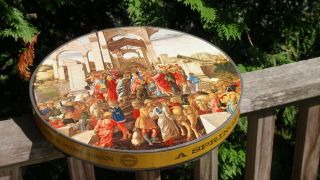 Vintage Springbok Jigsaw Round Puzzle The Adoration Of The Kings Botticelli
