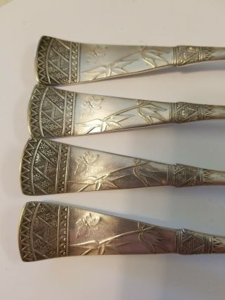 RARE 1879 Holmes,  Booth & Haydens A1 Silver Plate Japanese Pattern forks 3