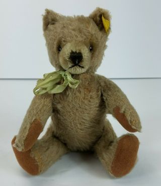 Antique Steiff Teddy Bear With Ear Tag 9 "