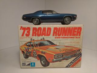 Vintage 1973 Mpc Plymouth Road Runner Customizing Kit 1:25 1 - 7325 - 225 Built