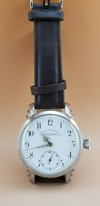 Vintage Marriage Lange & Sohne Pocket Movement Wrist Watch.