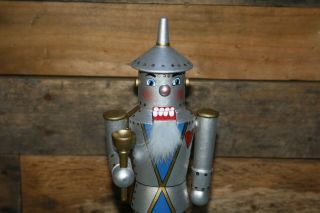 Vintage Wizard Of Oz Tin Man Nutcracker Wooden 12 "