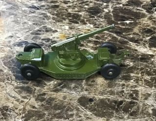 Vintage Tootsietoy 4” Die - Cast Green Army Cannon