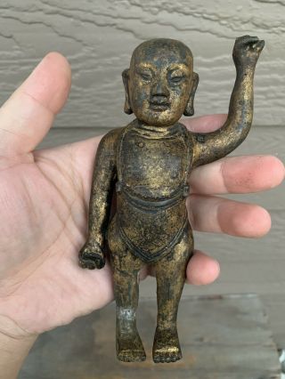 Chinese Antique Bronze Buddha Qing Ming China Asian