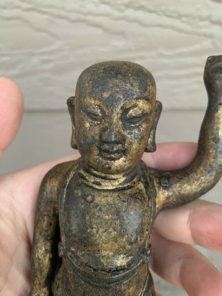 Chinese Antique Bronze Buddha Qing Ming China Asian 2