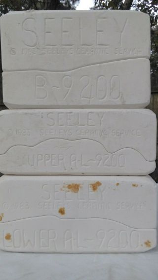 Vintage Seeley 3 Mold Set B - 9200,  Upper Al - 9200,  Lower Al - 9200 1983 S.  C.  S.