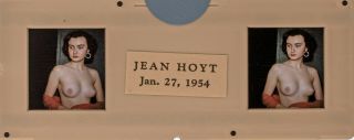 Vintage Stereo Realist Photo 3D Stereoscopic Slide NUDE Jean Hoyt Portrait Bust 2