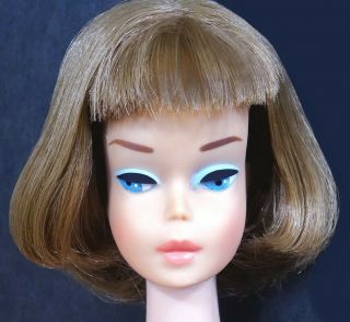 Htf Spectacular Vintage Long Hair Medium Color Nutmeg American Girl Barbie Doll