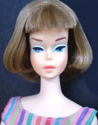 HTF Spectacular Vintage Long Hair Medium Color Nutmeg American Girl Barbie Doll 2