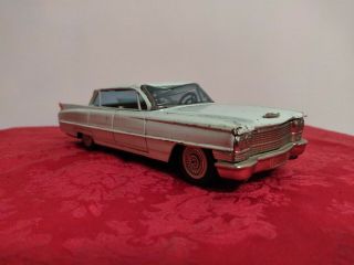 Bandai Tinplate Friction Car Cadillac Made In Japan 1960s Antique Vintage Toy