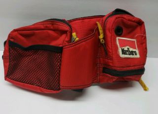 Vintage Marlboro Gear 1990s Waist Fanny Pack Hiking Bag Belt