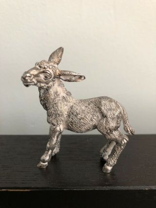 Buccellati Italy Italian Sterling Silver Donkey Figurine
