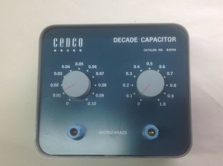 Vintage Cenco Scientific Decade Capacitor Substitution Box