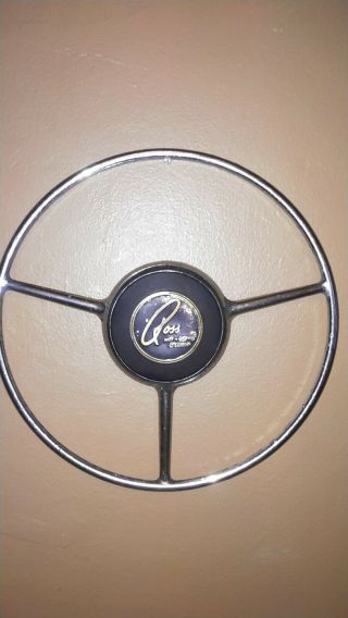Vintage Ross Cam And Lever Steering Horn Ring And Button 3 Spoke Studebaker