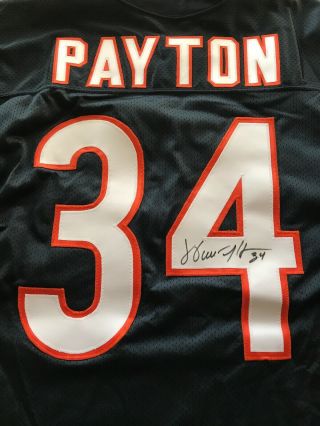 Walter Payton Signed Autographed Chicago Bears Jersey 34 Size 44 Russell Nfl