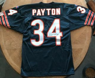 Walter Payton Signed Autographed Chicago Bears Jersey 34 Size 44 Russell NFL 2