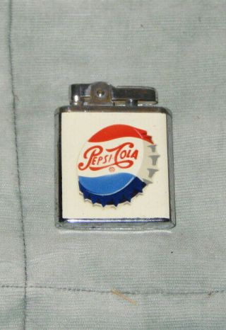 Vintage 1950s Pepsi - Cola Wind - Up Advertising Cigarette Lighter