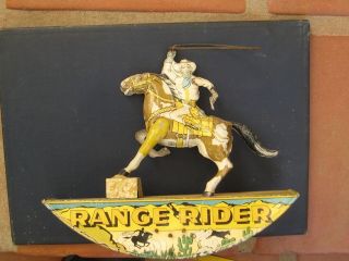 Vintage Marx Range Rider Wind Up Cowboy On Horse