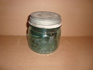 Vintage Blue Ball Special Wide Mouth Pint Canning Jar With Ball Zinc Lid