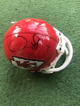 Kansas City Chiefs Derrick Thomas Signed Mini Helmet Jsa Autograph Nfl Hof