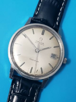 Vintage Omega Seamaster Geneve Automatic Cal 563 Ref 166.  037 34mm Mens Watch