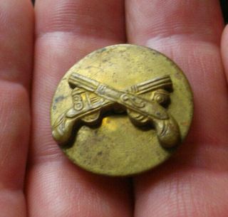 Vintage 1910s Us Army Military Police Branch Insignia Brass Lapel Pin