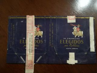 Elegidos Por Nobleza - Argentina Cigarette Pack Label Wrapper