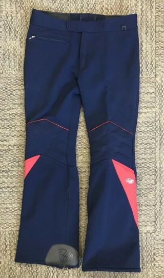 Vintage Retro 1980s Roffe Flash Padded Racing Ski Pants Skiwear Mens Size 34 Reg