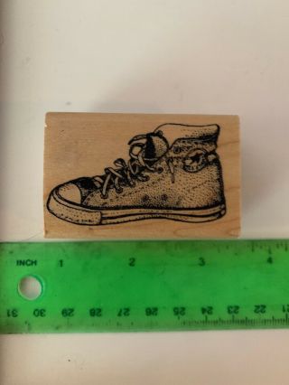 Rubber Stamps Of America Rubber Stamp Converse All - Star Shoe Vintage Old Stock