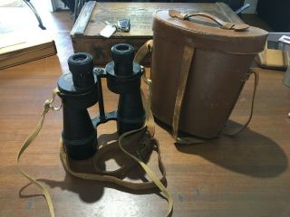 Antique & Collectible Ww11 Ross Of London 1940 Military Binoculars & Case Vgc